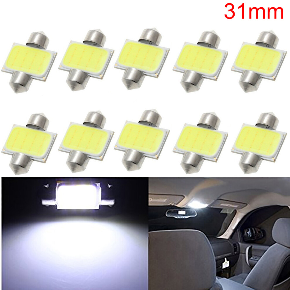 10Pcs/Lot 31Mm 36Mm 39Mm 41Mm Cob C5w Festoon Dome Car Interior Light 9158107021266