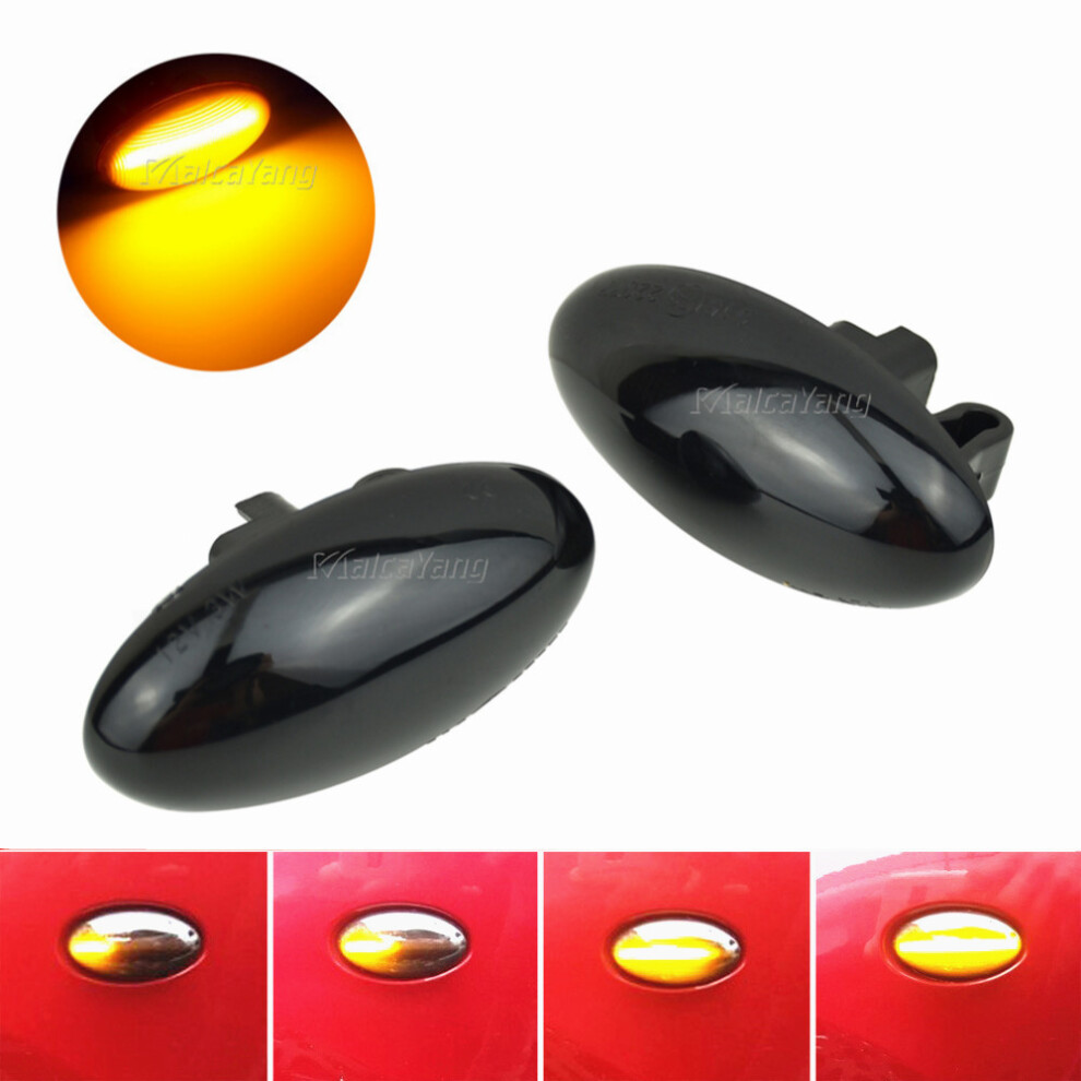 2X Dynamic Led Side Marker Flowing Led Turn Signal Car Sequential Light 9158107025899