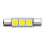 1pack 29mm Festoon LED C5W 3 leds 5050 Auto Interior For Sun Visor Vanity 3