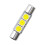 1pack 29mm Festoon LED C5W 3 leds 5050 Auto Interior For Sun Visor Vanity 5