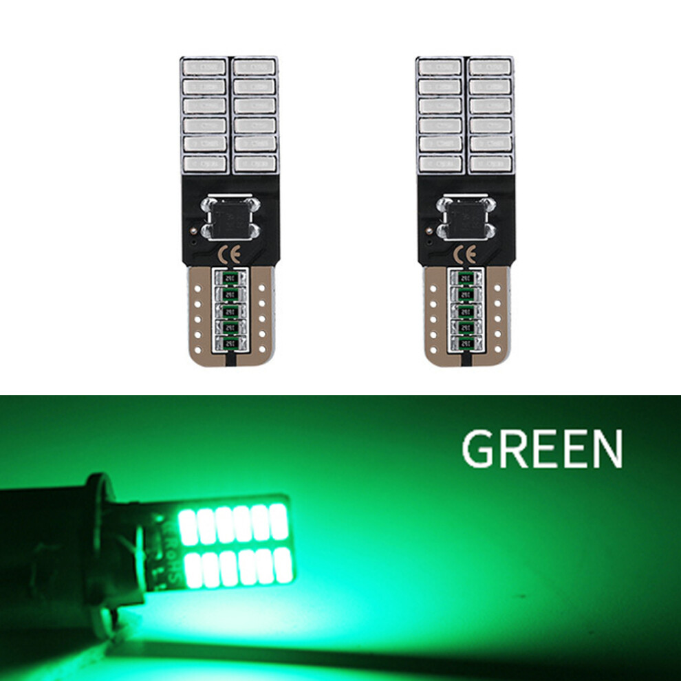 2Pcs High Power 4014 26Smd Led T10 W5w Bulb Canbus Interior Dome Car Lights 9158107012158