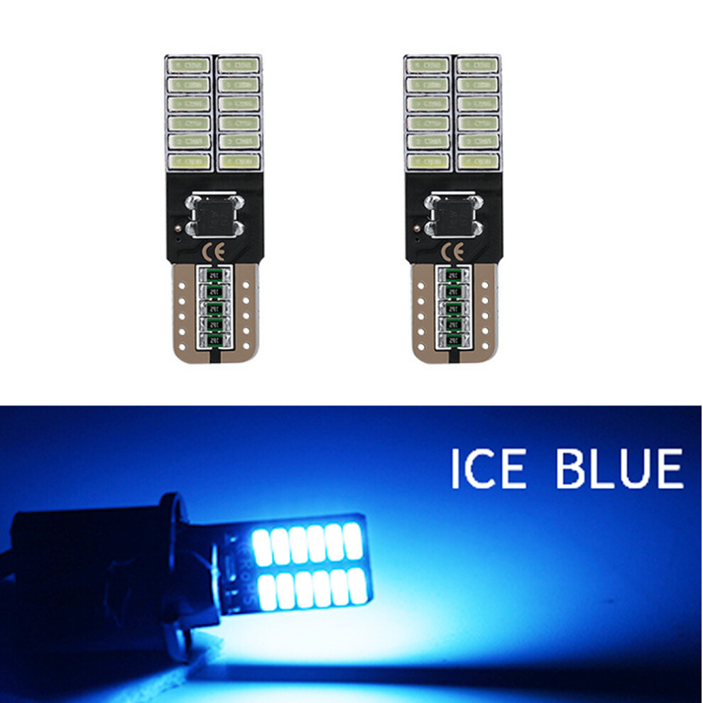 2Pcs High Power 4014 26Smd Led T10 W5w Bulb Canbus Interior Dome Car Lights 9158107028586