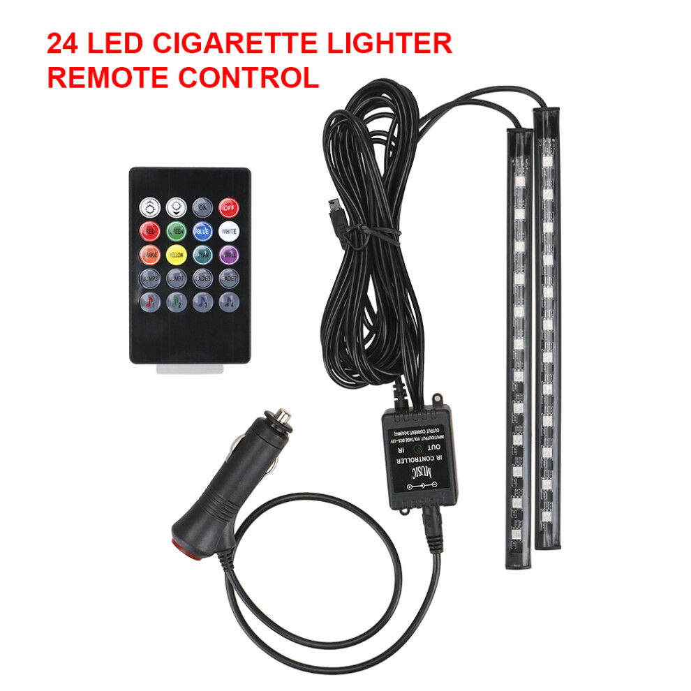 12V Diy Interior Ambient Mood Car Lights Led Strips Rgb Lamps 24-48 Beads 9158107024144