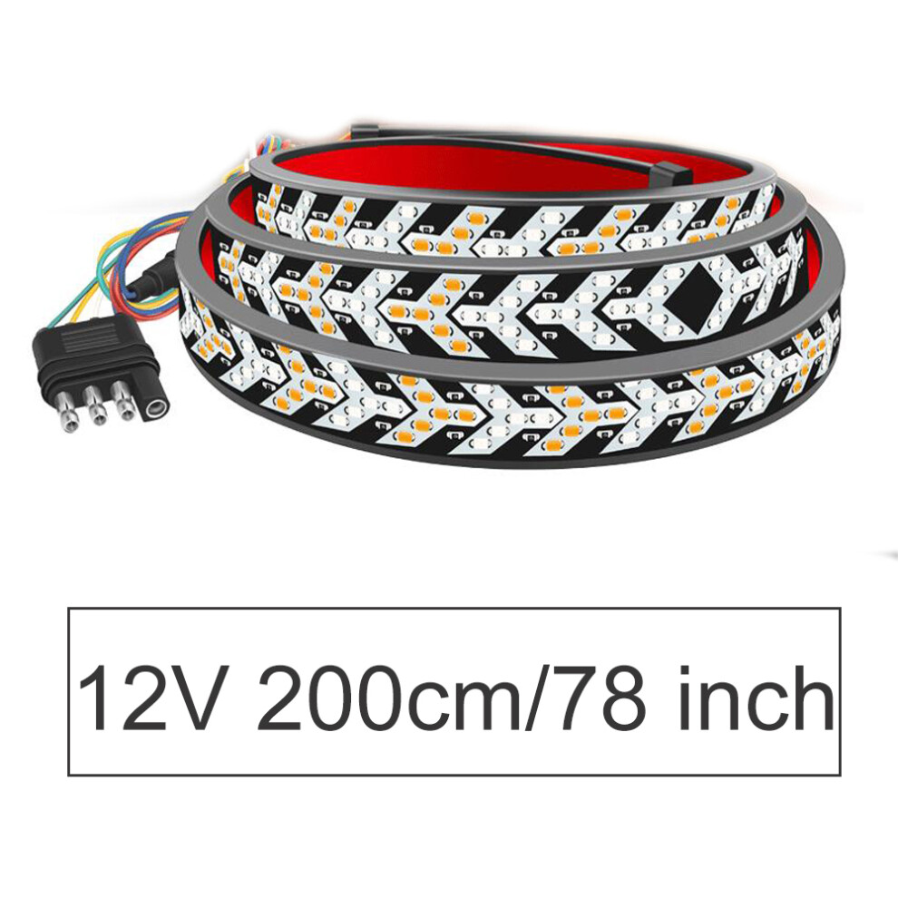 12V/24V Brake Turn Signal Trunk Suv Rv Flexible Led Strip Car Tail Light 9158107030794