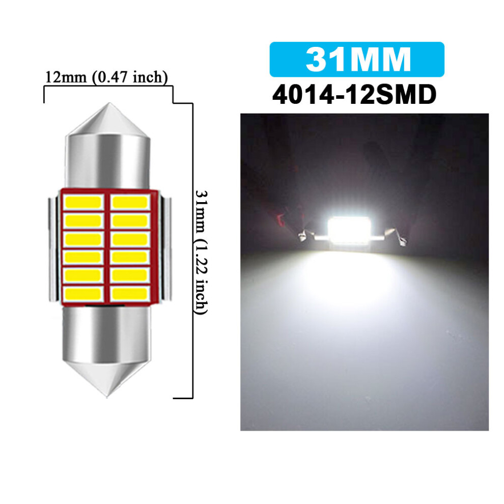 1/4/10 C5W Festoon LED Bulb Canbus 31mm 36mm 39mm 41mm 12V 4014SMD 7000K-image-OPC-PFH77S7-NEW