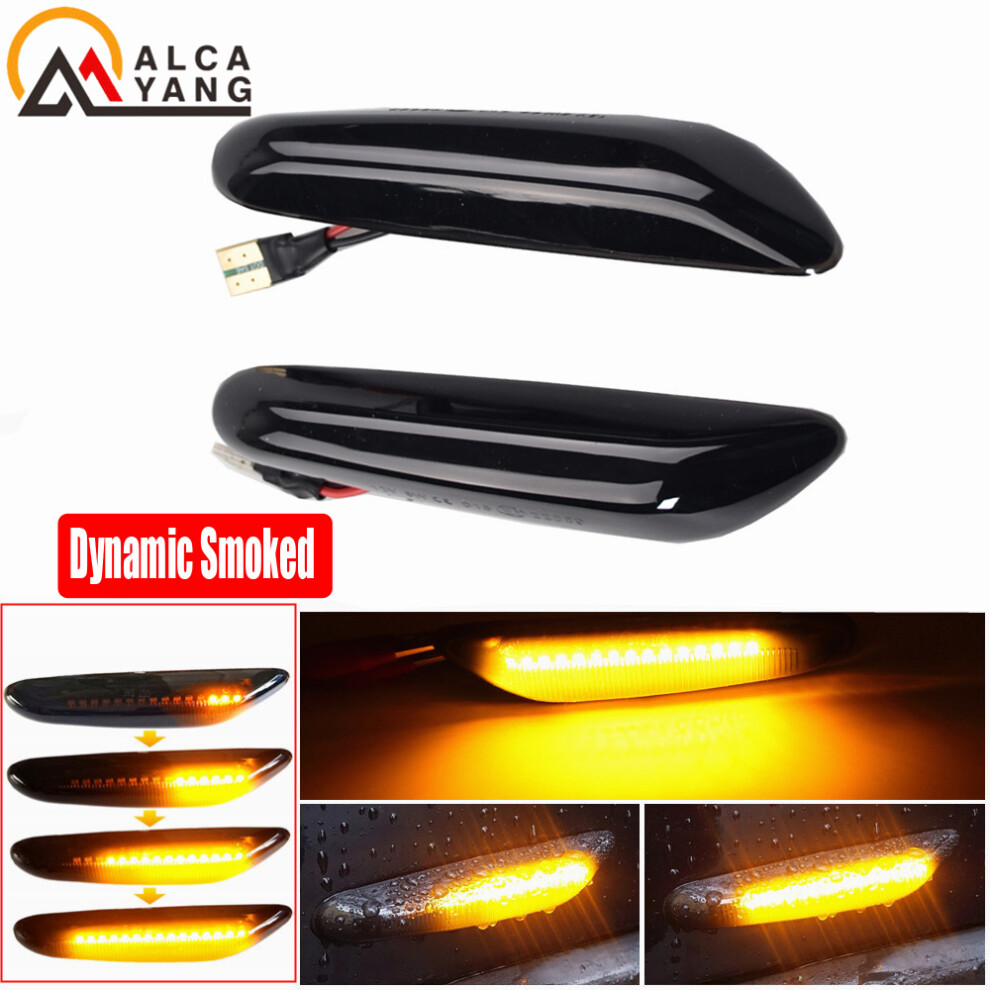2Pcs For Bmw E90 E91 E92 E93 E60 E61 E81 E82 E83 E84 E88 E46 Led Dynamic 9158107012677