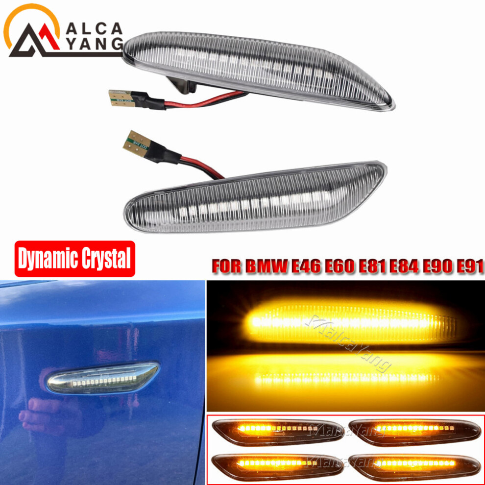 2Pcs For Bmw E90 E91 E92 E93 E60 E61 E81 E82 E83 E84 E88 E46 Led Dynamic 9158107018136