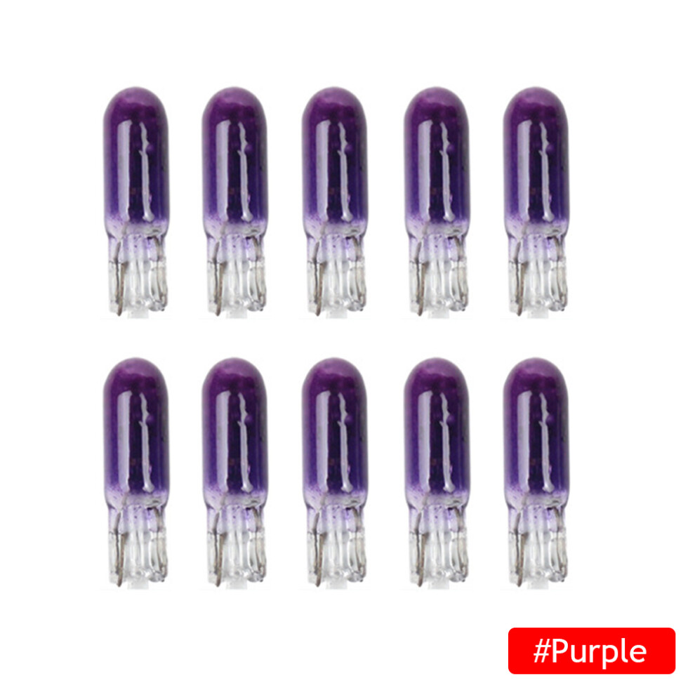 10Pcs W2w T5 12V 1.2W Halogen Lamp Instrument Car Lights Dashboard Bulb 9158107013063