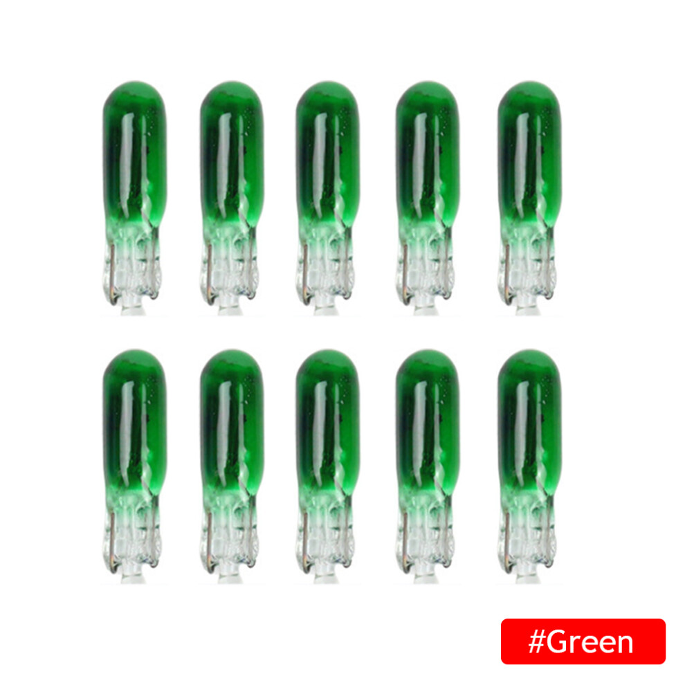 10Pcs W2w T5 12V 1.2W Halogen Lamp Instrument Car Lights Dashboard Bulb 9158107027770