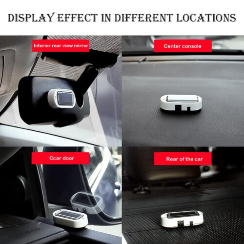 LED Solar Powered Fake Security car light Simulated Dummy Alarm Wireless 2