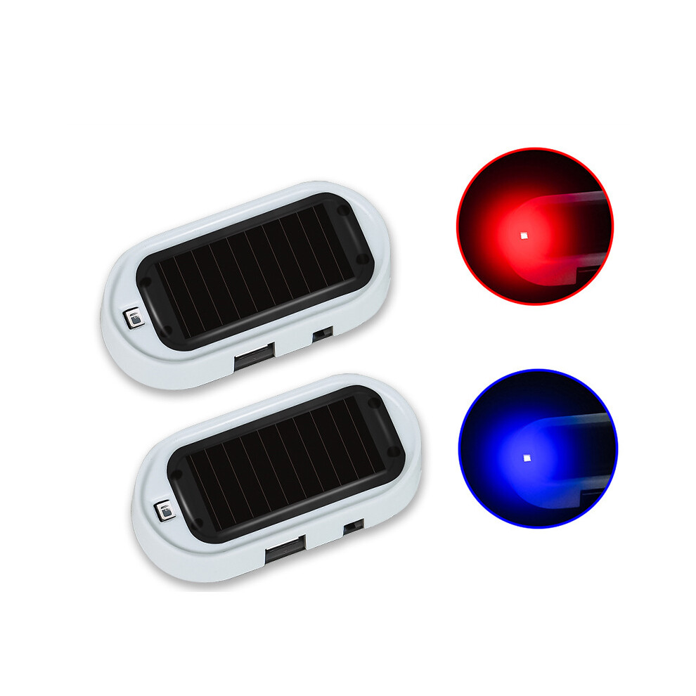 Led Solar Powered Fake Security Car Simulated Dummy Alarm Wireless Light 9158107021006