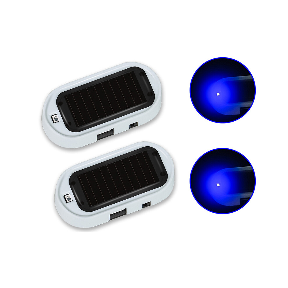 Led Solar Powered Fake Security Car Simulated Dummy Alarm Wireless Light 9158107028616