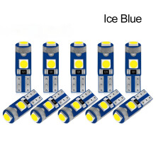 10Pcs T5 LED Bulb Instrument Lamp W3W W1.2W 12V Led Canbus car lights