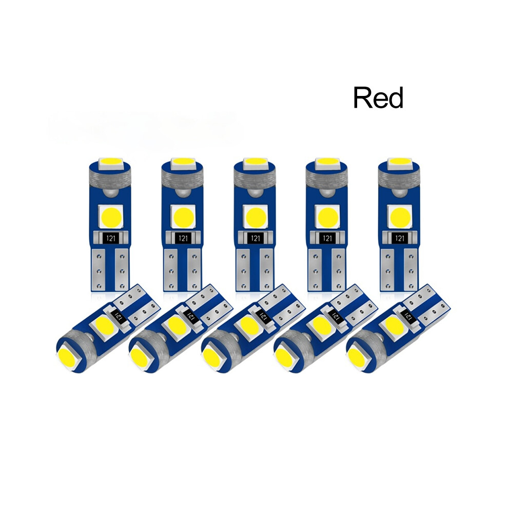 10Pcs T5 Led Bulb Instrument Lamp W3w W1.2w 12V Led Canbus Car Lights 9158107027114