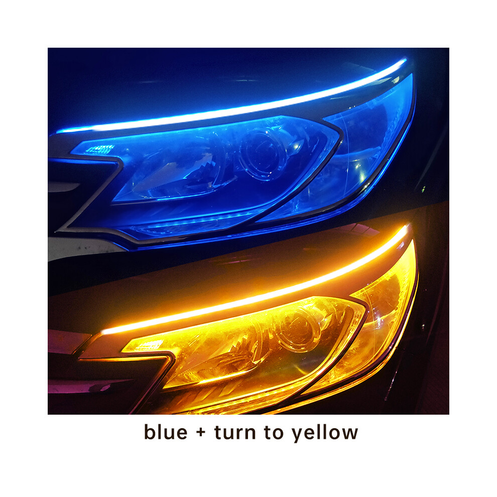 2Pcs Led Drl Daytime Running Car Flexible Waterproof Strip Auto Light 9158107016521