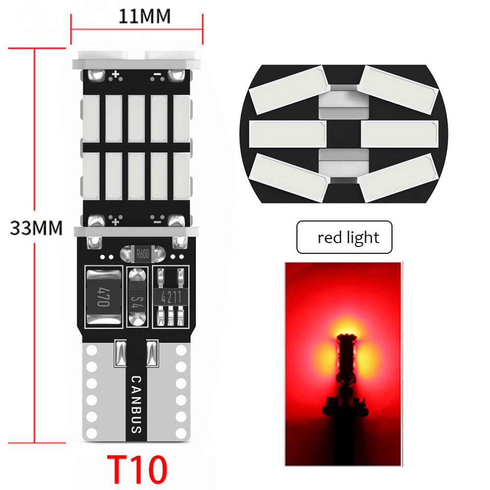 2Pc T10 W5w T15 W16w Led Car Lights Canbus 4014Smd For Interior Accessories 9158107020900