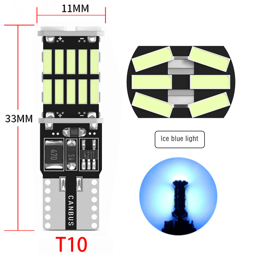 2Pc T10 W5w T15 W16w Led Car Lights Canbus 4014Smd For Interior Accessories 9158107031838