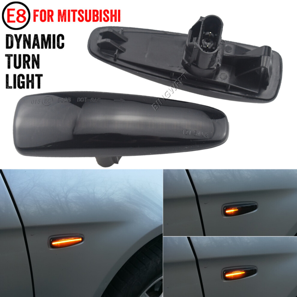 Bingwfpt Sequential Blink Led Side Marker Car For Mitsubishi Amber/Light 9158107024274