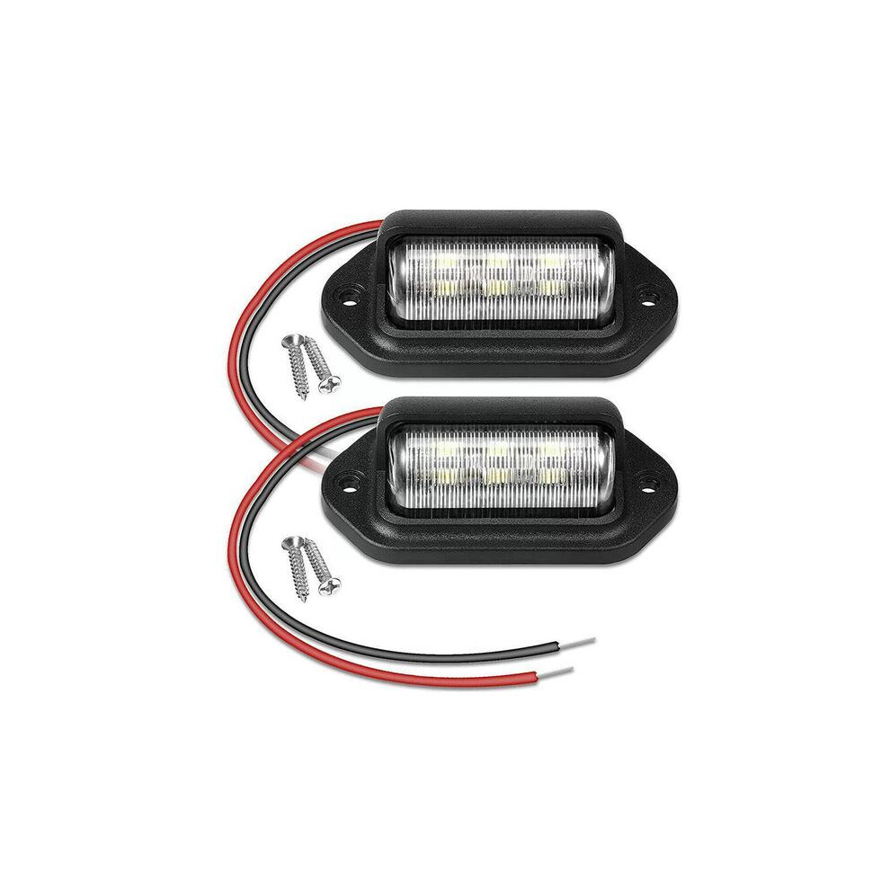 Universal 6 Led Truck License Plate Car Lights Truck Rv Trailer Van Tail 9158107014930