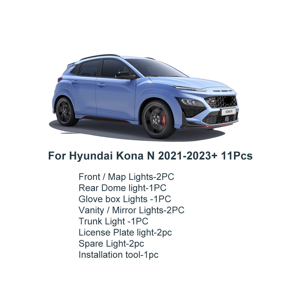 Led Interior Car Kit For Hyundai N Kona N Elantra N Veloster N Sonata Light 9158107016040