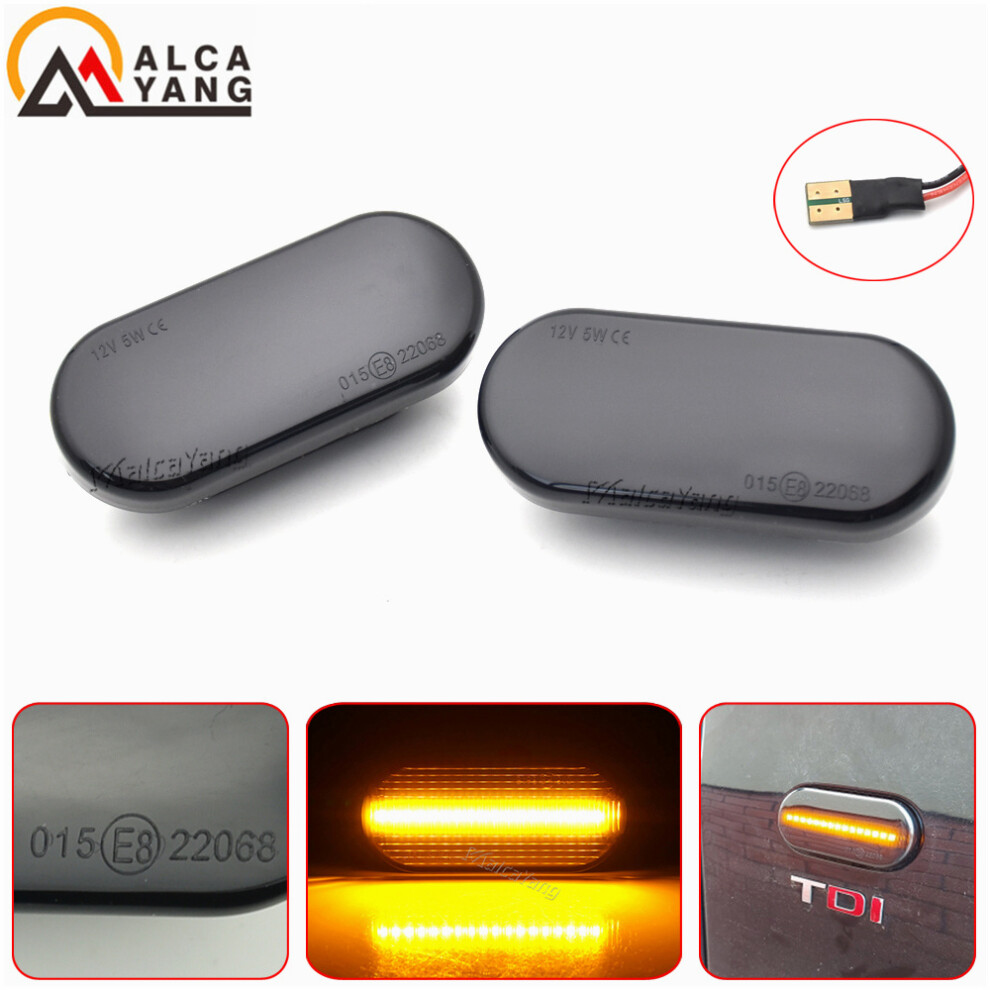 2X Side Marker Car For Seat Ibiza 6L Cordoba Toledo Leon 1M Skoda Light 9158107027374