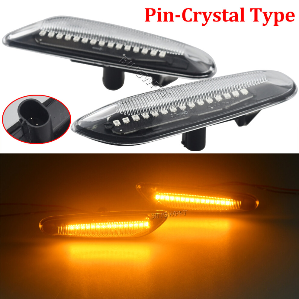 Smoke Lens Dynamic Flowing Led Turn Signal Side Marker Car Blinker Light 9158107017900