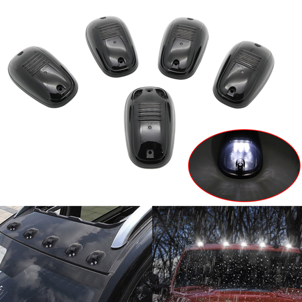 5Pcs Led Cab Roof Top Marker Running Car Lights For Truck Amber/White 9158107028753