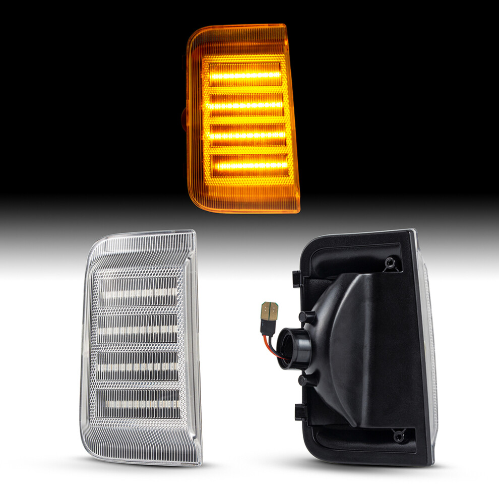 Led Dynamic Side Mirror Turn Signal Car Lights For Fiat Ducato Citroen Amber 9158107017986
