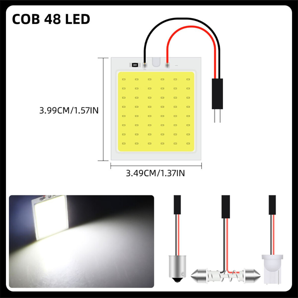 4Pcs Festoon Led Cob Led Bulbs 31Mm 36Mm 39Mm 41Mm With T10 Ba9s C5w Socket 9158107021303