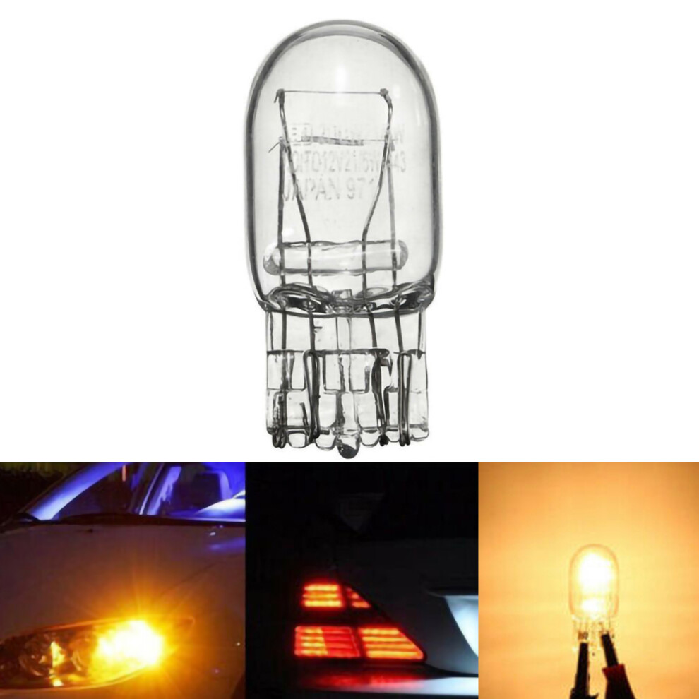 10Pcs T20 W21 5W Drl Turn Signal Brake Stop Tail Car Lights Bulb 7443 9158107022041