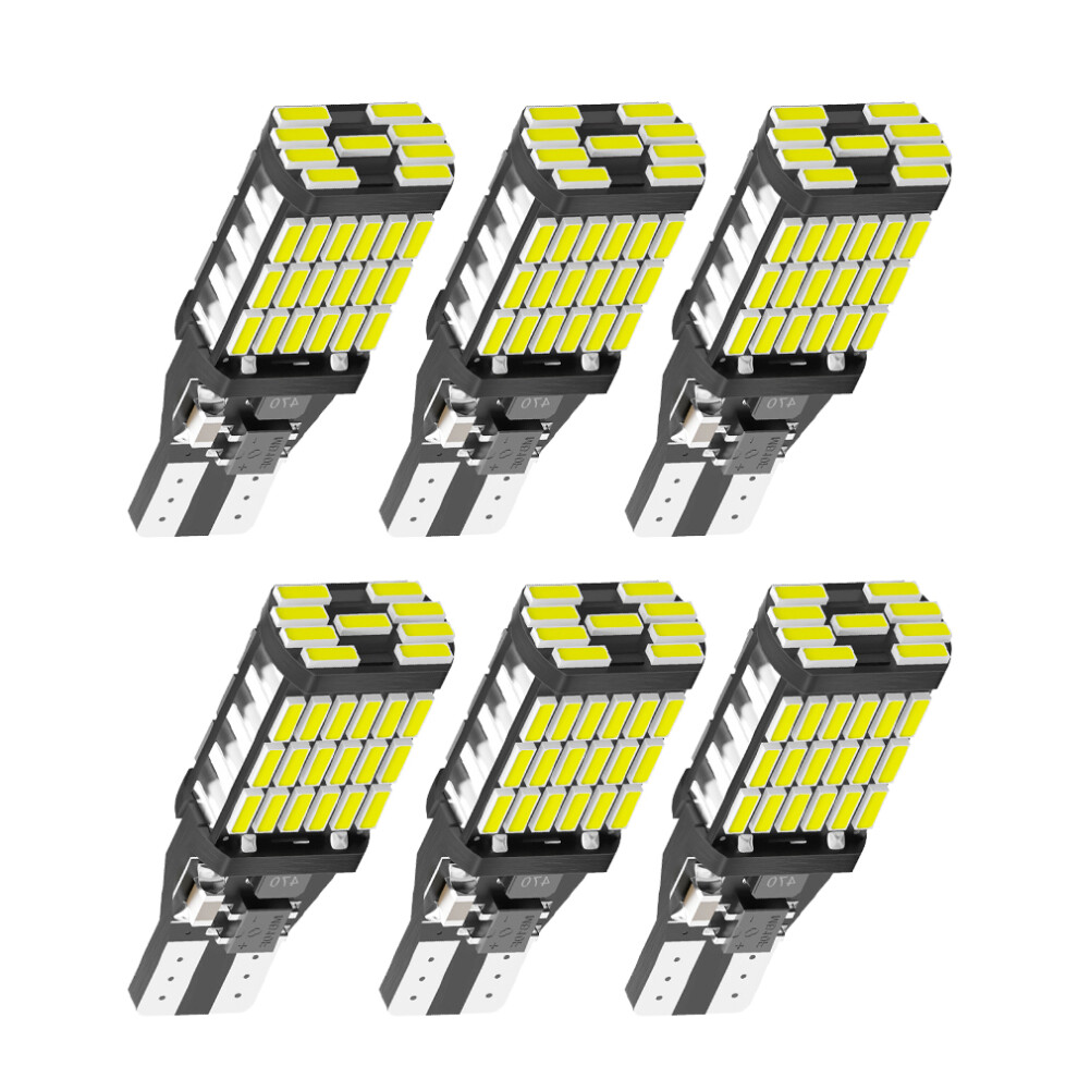 2/6Pcs T15 W16w 921 912 T16 T10 902 Led Bulbs High Power 45Pcs 4014Smd 9158107020696