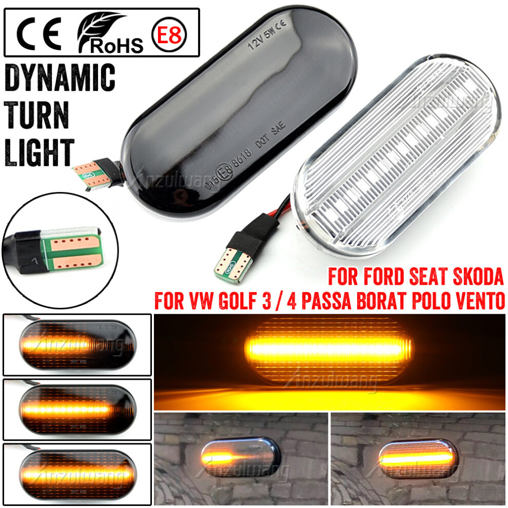 For Seat Ibiza 6L Cordoba Toledo Leon Mk1 Mk2 Led Dynamic Side Marker 9158107024335