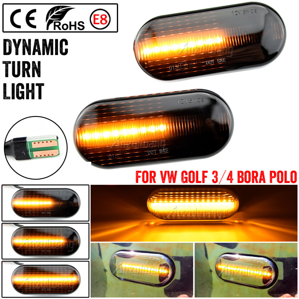 For Seat Ibiza 6L Cordoba Toledo Leon Mk1 Mk2 Led Dynamic Side Marker 9158107026896
