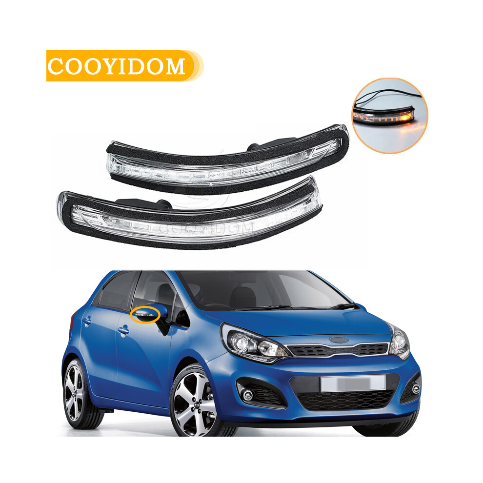 For Kia Rio Mk3 2012-2016 87624-1W000 Rearview Mirror Led Turn Signal 9158107034556