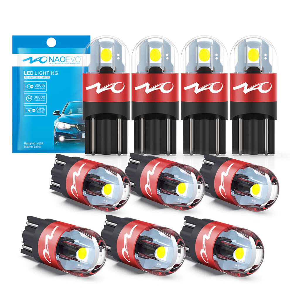 T10 Led 10Pcs W5w Led Bulb 3030 Car 5W5 Turn Signal Auto Clearance Light 9158107039469