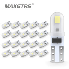 20PCS T5 74 W1.2W W3W Super Bright LED Bulbs Auto Wedge Dashboard Gauge