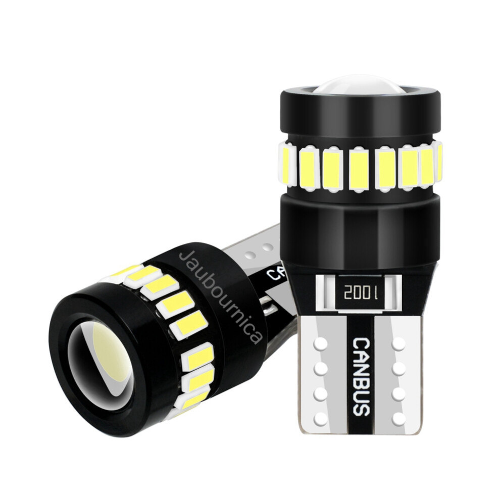 2Pcs T10 Led Bulbs W5w Led Super Bright Parking Bulb Canbus Auto Interior White 9158107039117
