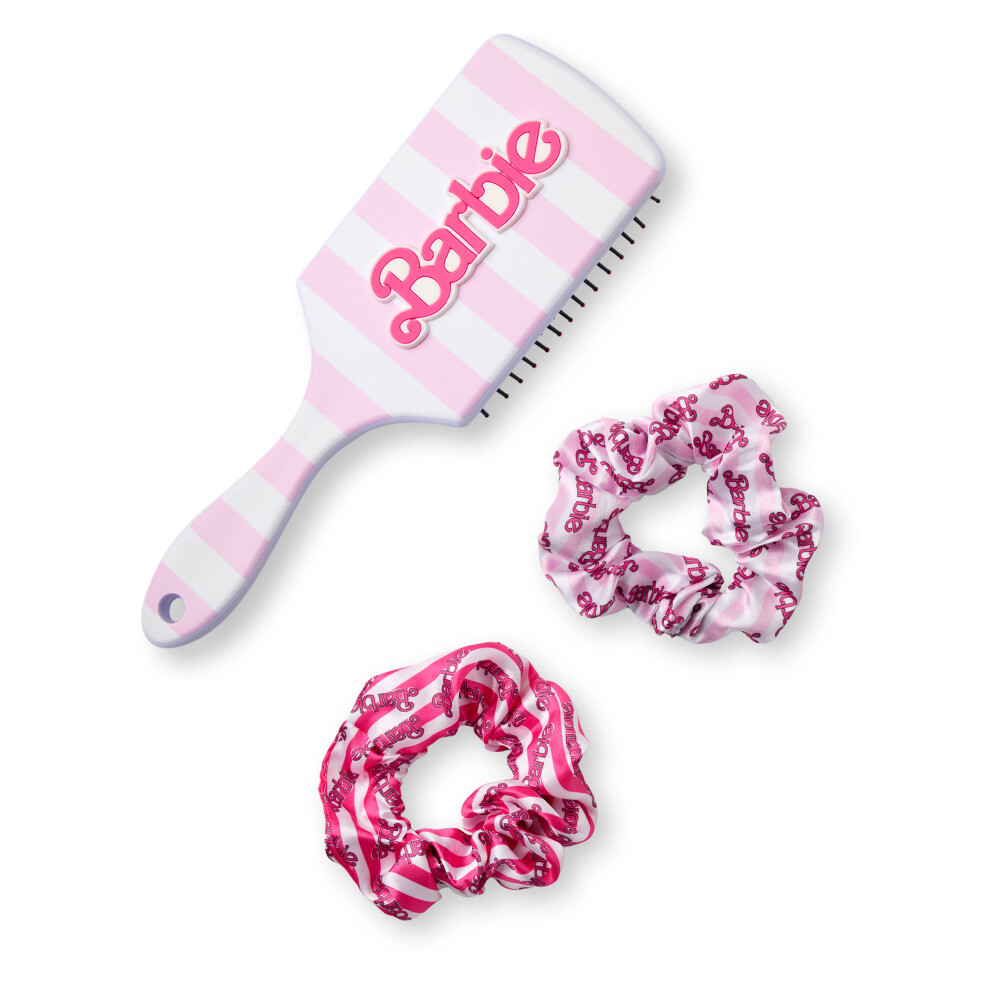 Barbie Hair Brush and Scrunchie Set (Womens Pink)