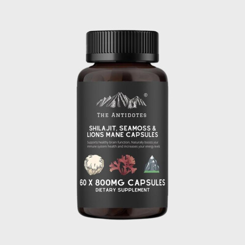 Adaptogen Blend: Shilajit, Sea Moss, &amp; Lion&#039;s Mane