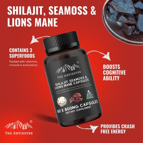 Adaptogen Blend: Shilajit, Sea Moss, & Lion's Mane 1
