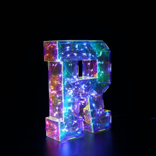 (R) LED Marquee Letters & Numbers - USB & Battery Box Dual Power Option, Multicolor Light-Up Decor