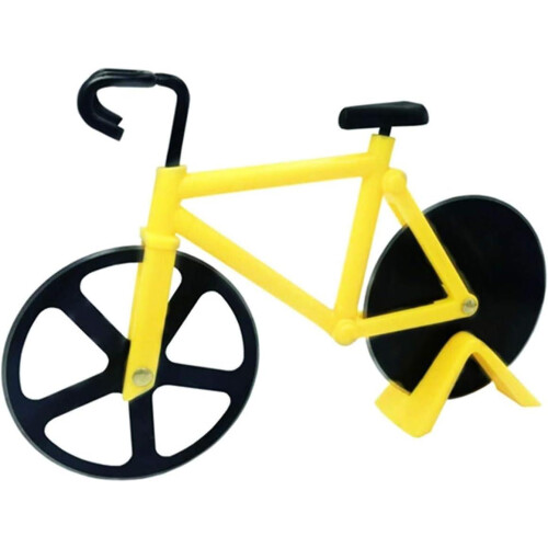Bicycle Pizza Cutter, Stainless Steel Double Pizza Cutter