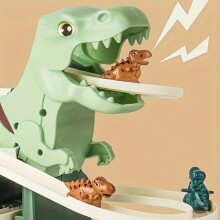 (Dinosaur Climbing Stairs) Dinosaur Climbing Slide Toy, Paired With 3 Dinosaur Cars, Dinosaur Themed Game Experience