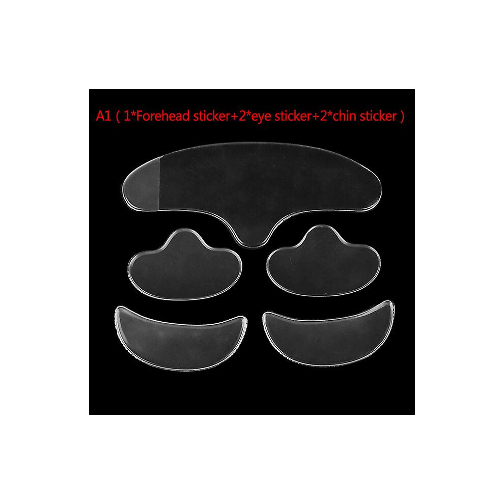 (5pcs) 1/2/4/5/6/20pcs Reusable Anti Eye Forehead Invisible Anti-aging Face Pad Medical Grade Silicone Prevent Wrinkles Lines Patch