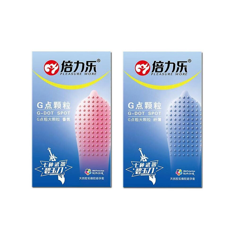 New 10pcs 520 Big Spike Dotted Ribbed G-point Latex Condoms