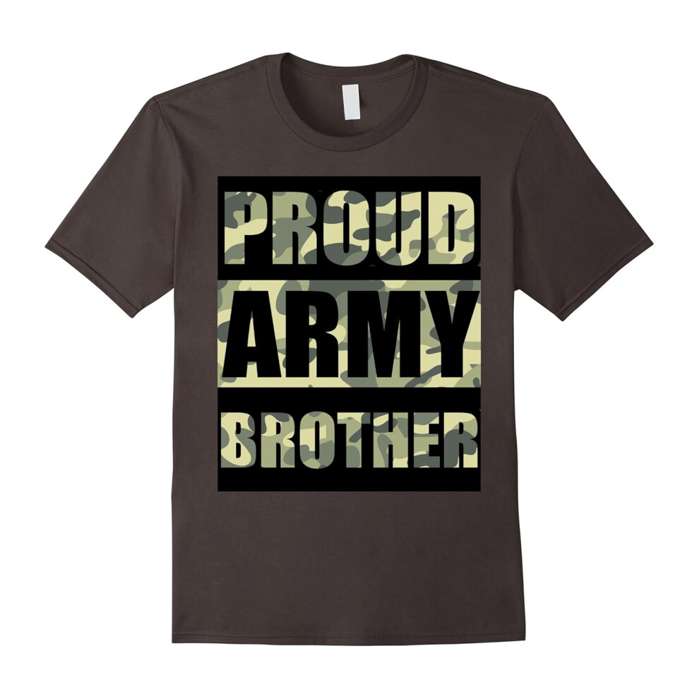 (L) Army Brother Shirt Proud Army Family-Father's Day