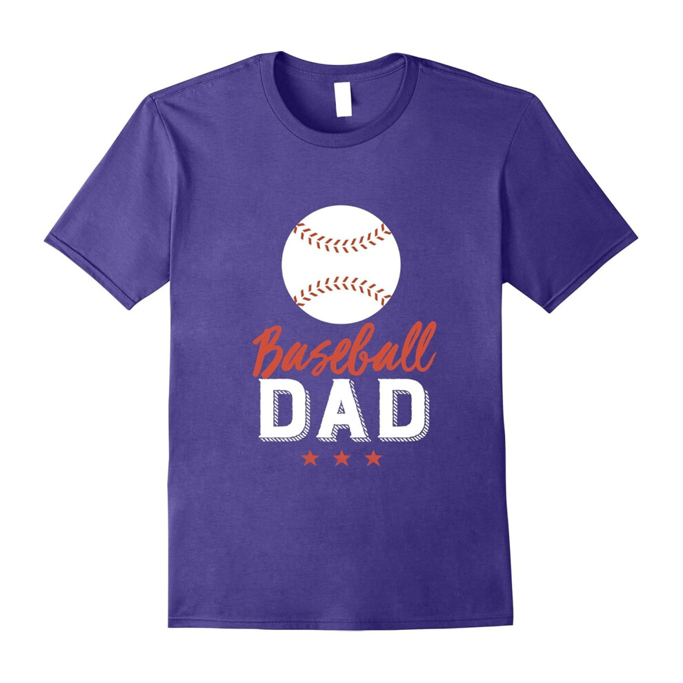 (S) Cool Baseball Dad T-shirt for Father My Kid Play Sports-Father's Day