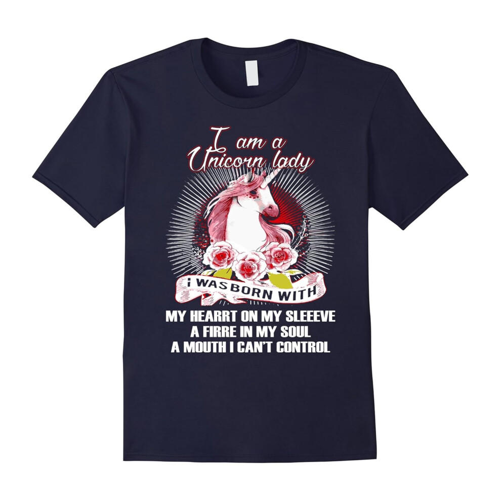 (XL) Unicorn Lovers Tee I Am A Unicorn Ladies T Shirt-Father's Day