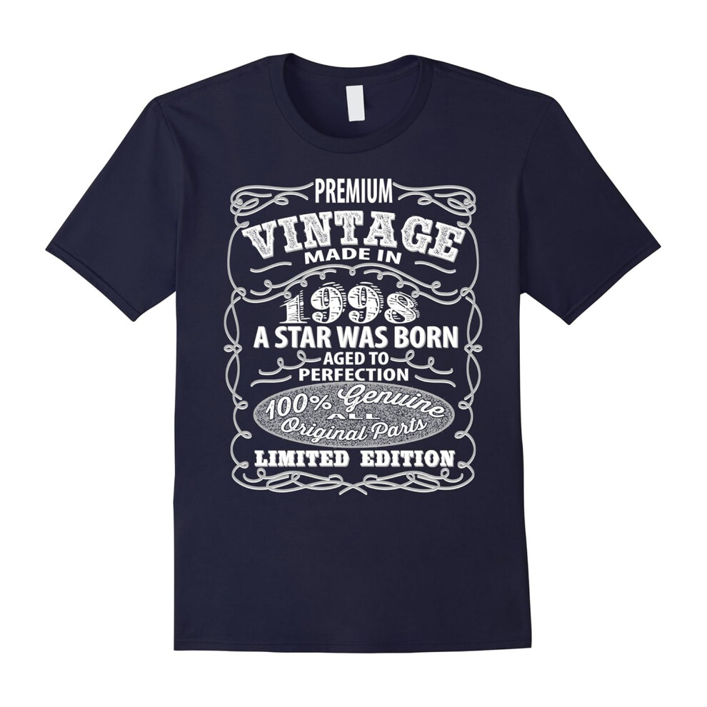 (XL) 18 year old birthday gifts Vintage 1998 T Shirt-Father's Day