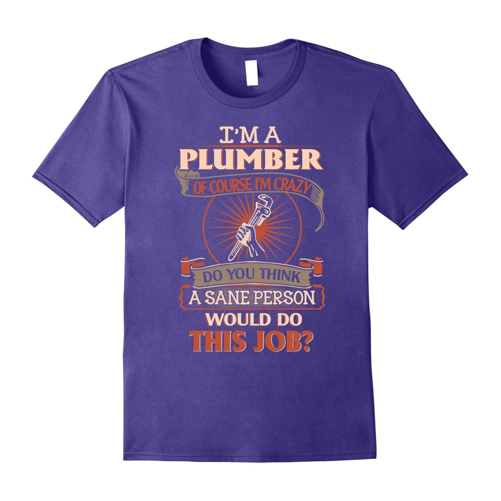 (XL) Strongest Plumber T-shirt, funny tee, cool Shirt, best gifts-Father's Day